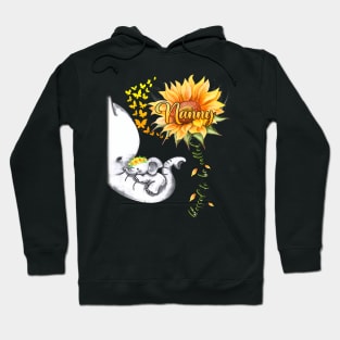 Blessed To Be Called Nanny Sunflower Elephant Mothers Day Hoodie